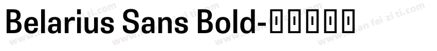 Belarius Sans Bold字体转换
